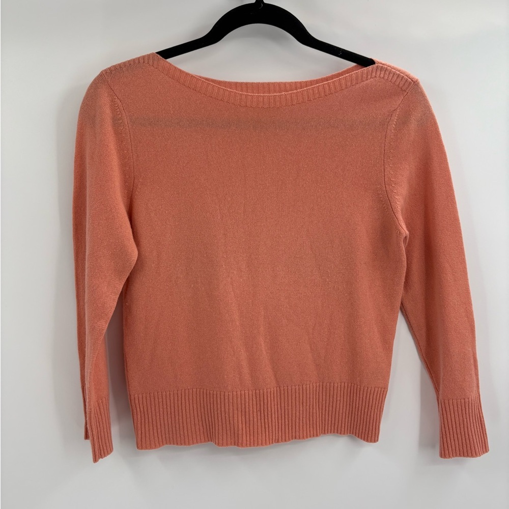 Margaret O'Leary Coral Boatneck Sweater